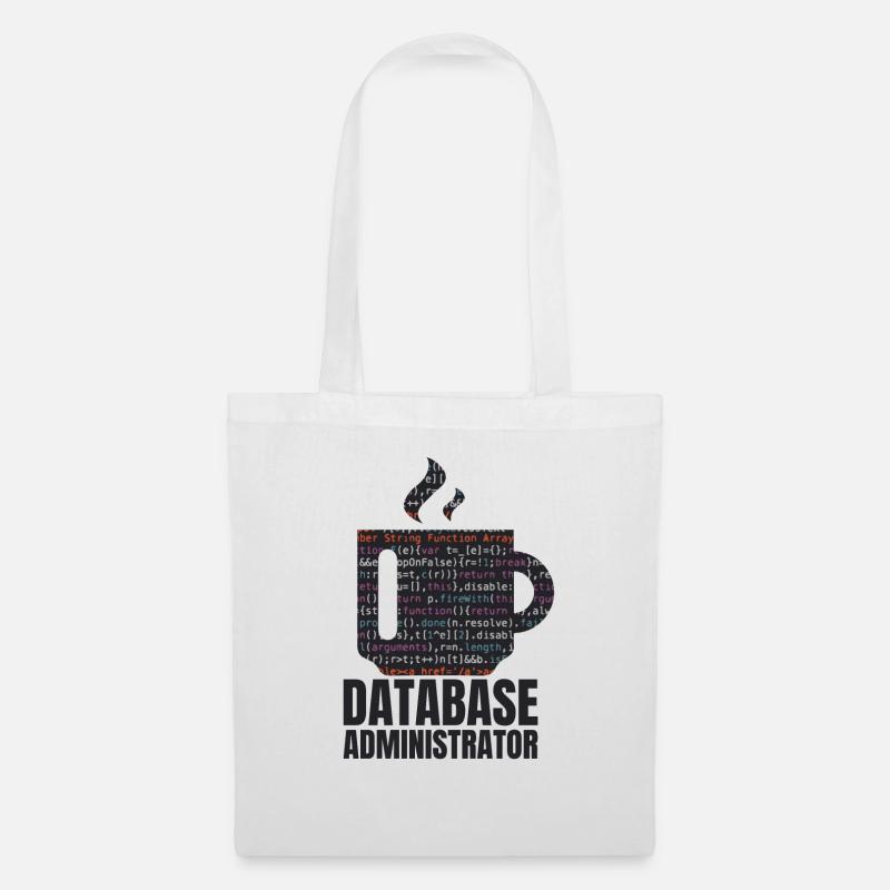 Database Data SQL Programmer Administration - Tote Bag - white