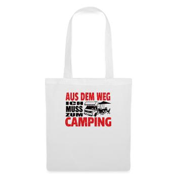 Camper Geschenkidee Camping - Stoffbeutel - Weiß - Vorne