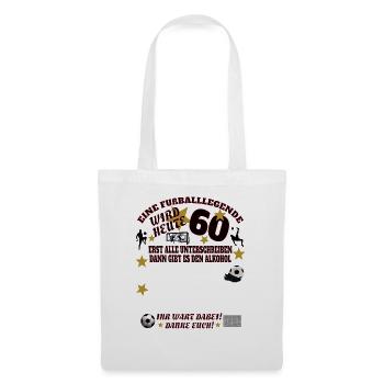 Fußballzubehör Geschenkidee Fußballfan - Stoffbeutel - Weiß - Vorne