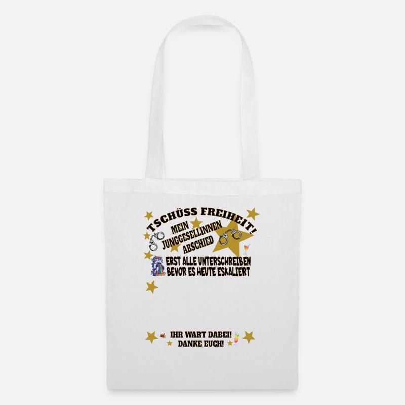 Hochzeit Zubehör Geschenkidee - Stoffbeutel - Weiß