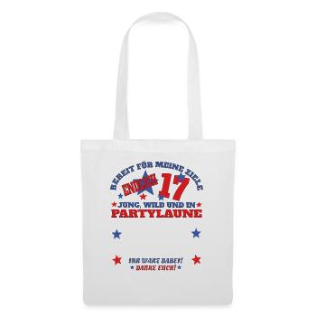 17th Birthday Girl & Boy Guestbook - Tote Bag - white - Front