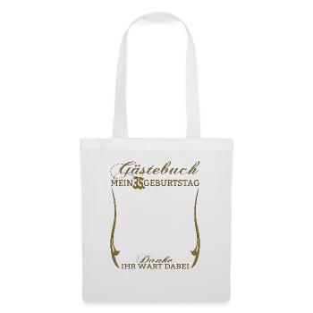 35th Birthday Man and Woman Guestbook - Tote Bag - white - Front