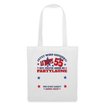 55th Birthday Man and Woman Guestbook - Tote Bag - white - Front