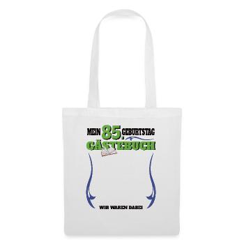 85th Birthday Man and Woman Guestbook - Tote Bag - white - Front