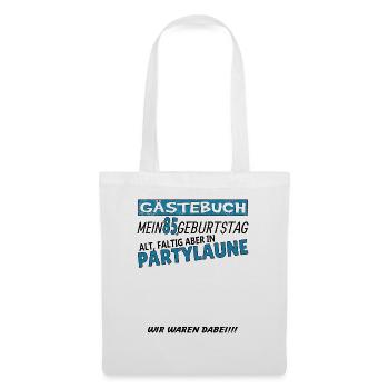85th Birthday Man and Woman Guestbook - Tote Bag - white - Front