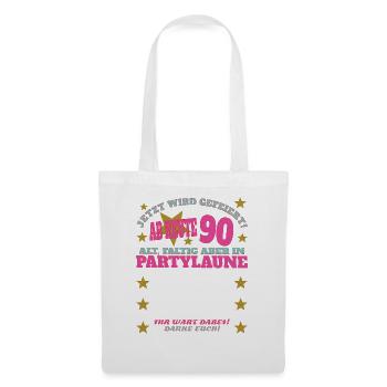 90th Birthday Man and Woman Guestbook - Tote Bag - white - Front