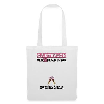 90th Birthday Man and Woman Guestbook - Tote Bag - white - Front