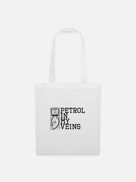 Petrol In My Veins Kfz Mechatroniker Mechaniker - Stoffbeutel - Weiß