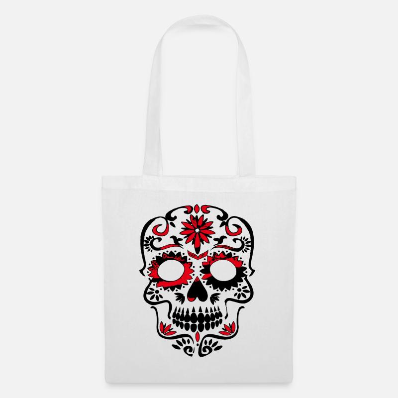mexico skull - Tote Bag - white