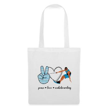 Peace Love Wakeboarding - Tote Bag - white - Front