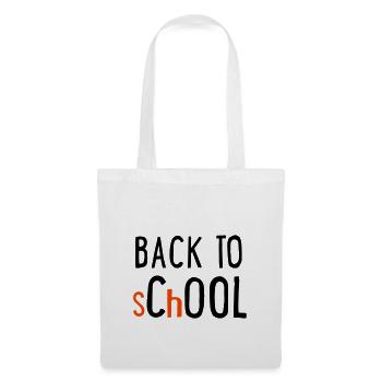 back to school - Sac en tissu - blanc - Devant