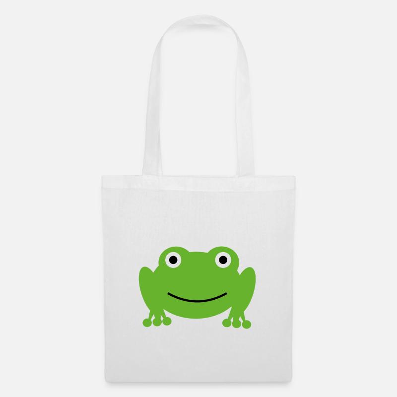 Frosch - Stoffbeutel - Weiß