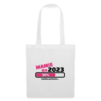 mamie en 2023 veuillez patienter - Sac en tissu - blanc - Devant