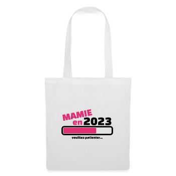 mamie en 2023 veuillez patienter - Sac en tissu - blanc - Devant