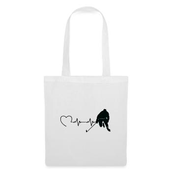 Ice Hockey Ice Hockey Retro Skates Puck Ice - Tote Bag - white - Front