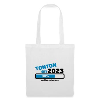 tonton en 2023 veuillez patienter - Sac en tissu - blanc - Devant