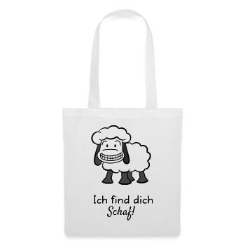 Ich find dich Schaf! - Stoffbeutel - Weiß - Vorne