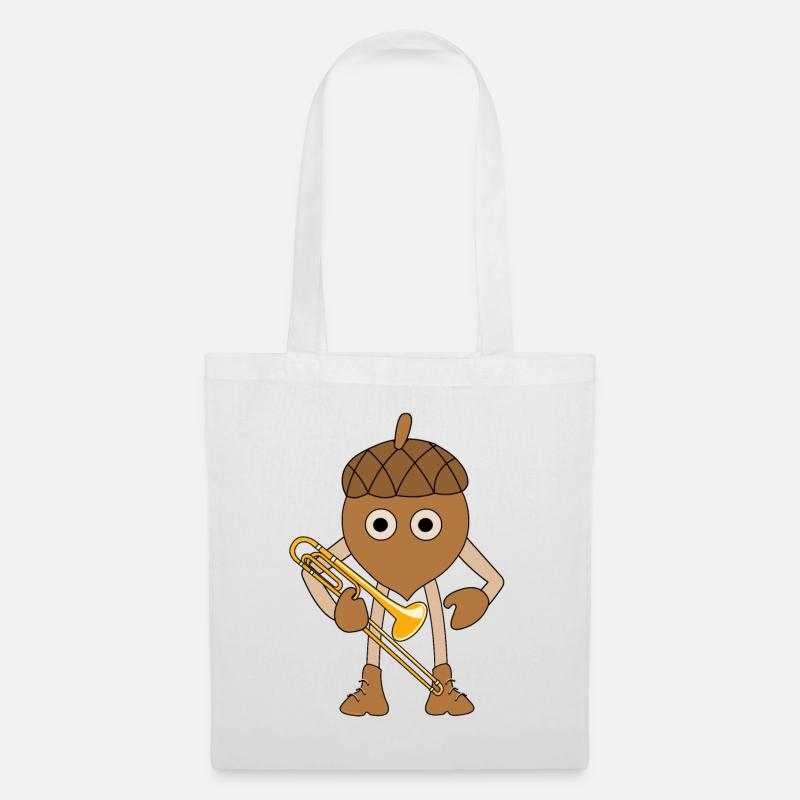 Trombone Nut - Tote Bag - white