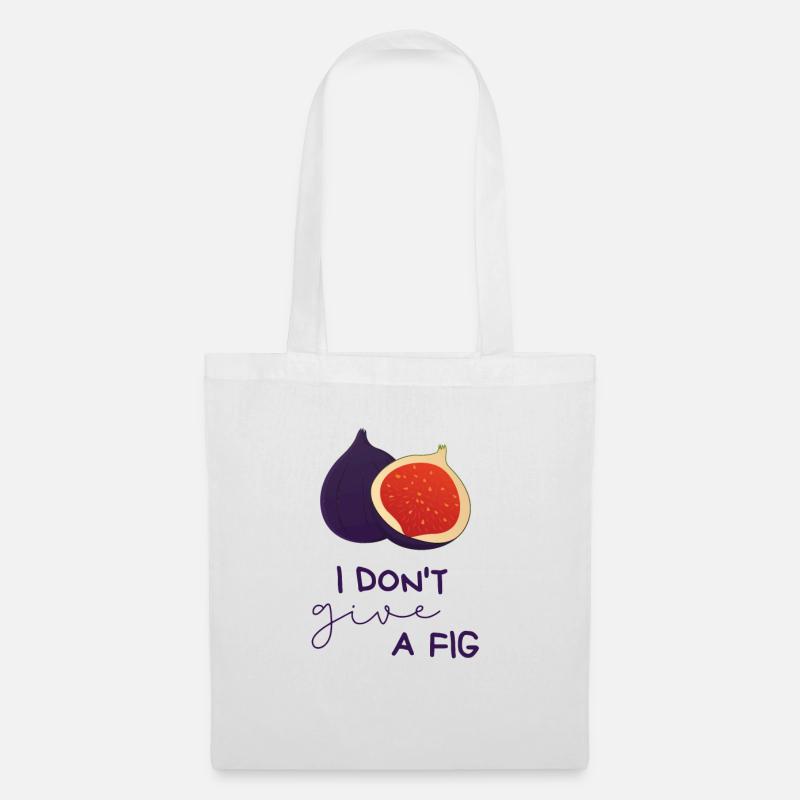 I Don't Give A Fig - Tote Bag - white