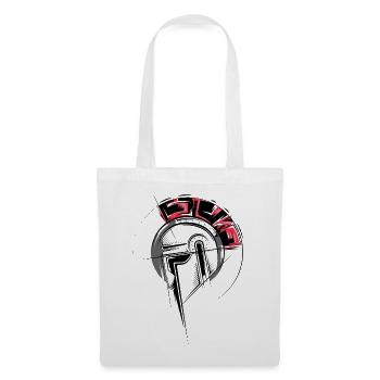 Gladiateur Illustration Combattant Casque Romains icône - Sac en tissu - blanc - Devant