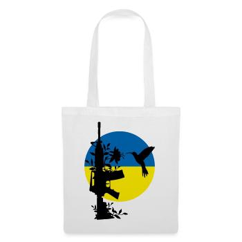 paix pas guerre ukraine - Sac en tissu - blanc - Devant