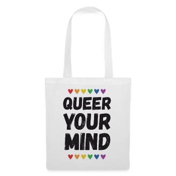 LGBTQ Pride Month - Queer Your Mind - Tote Bag - white - Front