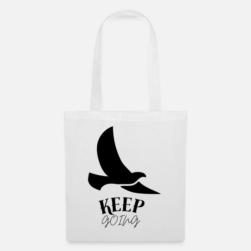 Keep_going - Sac en tissu - blanc