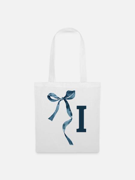 Monogramm i Geschenkidee - Stoffbeutel - Weiß