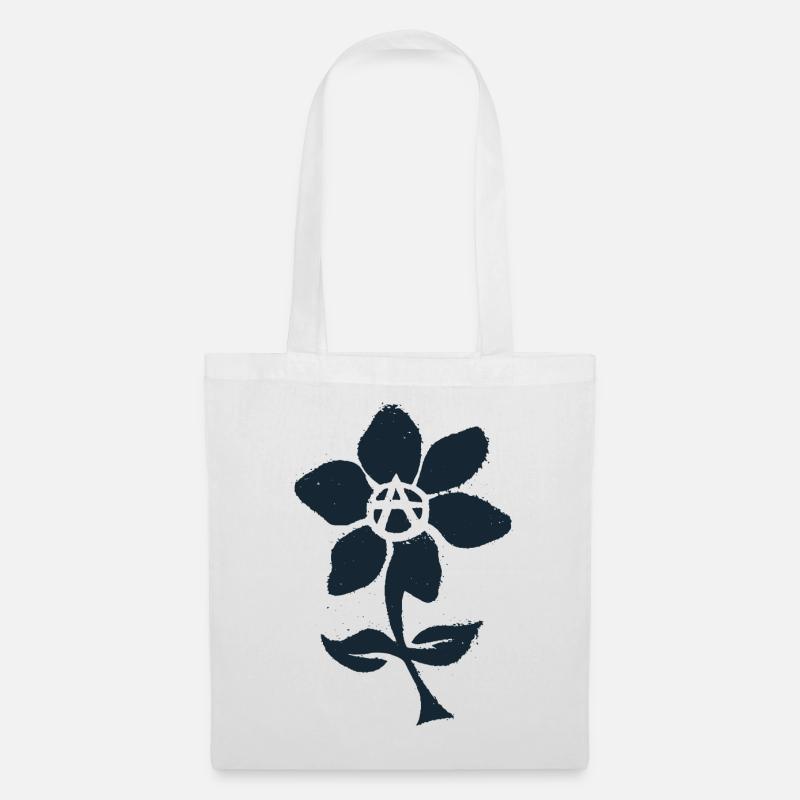 Fleur de l'anarchie - Sac en tissu - blanc