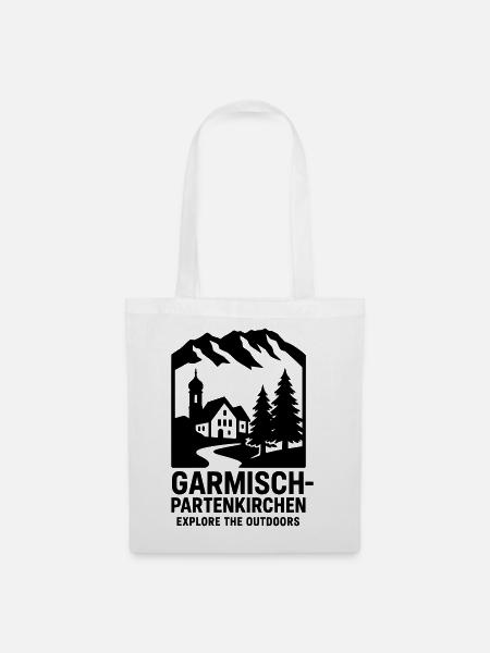 Garmisch Partenkirchen - Stoffbeutel - Weiß