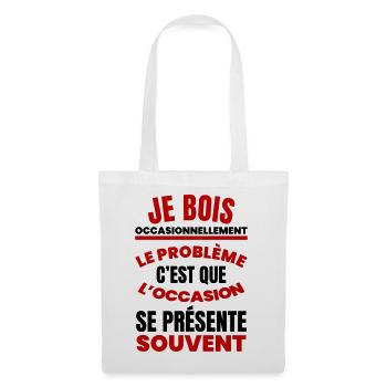I occasionally drink humor aperitif - Tote Bag - white - Front