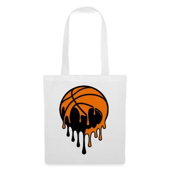 Dripping Basketball Street Art Design - Tote Bag - white - Front