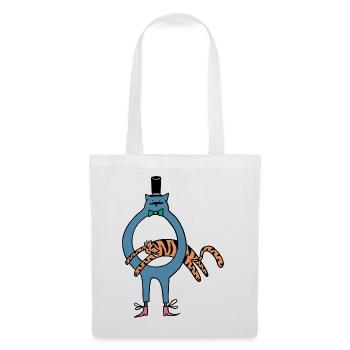 Tiger_Jump - Tote Bag - white - Front