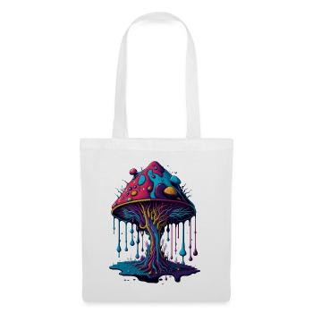 Psychedelic Glow Mushroom Forest - Tote Bag - white - Front