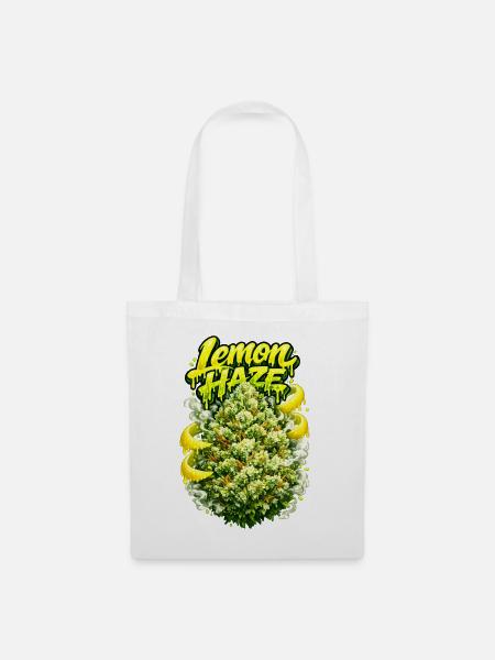 Lemon Haze Zitrus-Graffiti-Druck - Stoffbeutel - Weiß