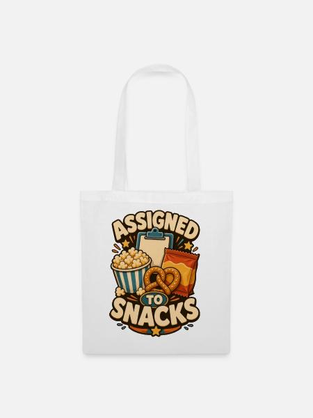 Assigned To Snacks - Stoffbeutel - Weiß