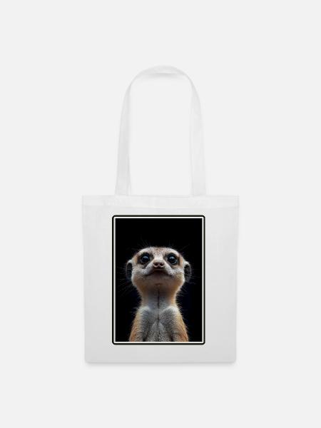 Meerkat Erdmännchen - Stoffbeutel - Weiß