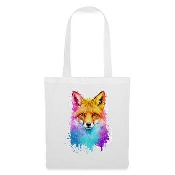 Fuchs Aquarell Illustration - Stoffbeutel - Weiß - Vorne