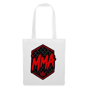 MMA Kronenmotiv Käfignetz - Stoffbeutel - Weiß - Vorne