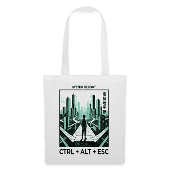 Reboot Skyline CTRL ALT ESC - Stoffbeutel - Weiß - Vorne