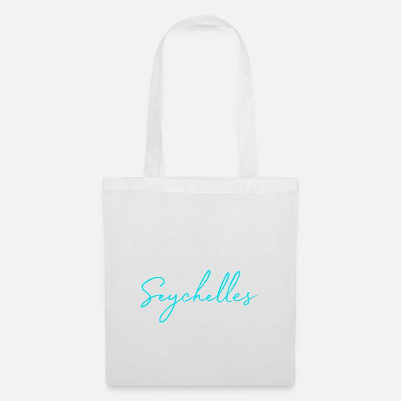 Meerglück "Seychelles" - Stoffbeutel - Weiß