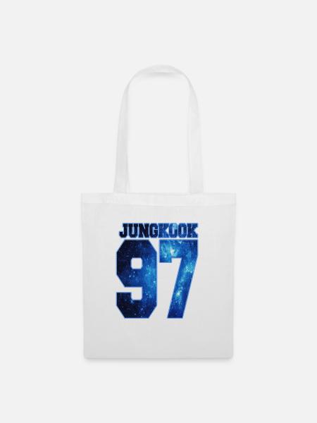 K POP JUNGKOOK 97 BTS KOREAN POP - Stoffbeutel - Weiß