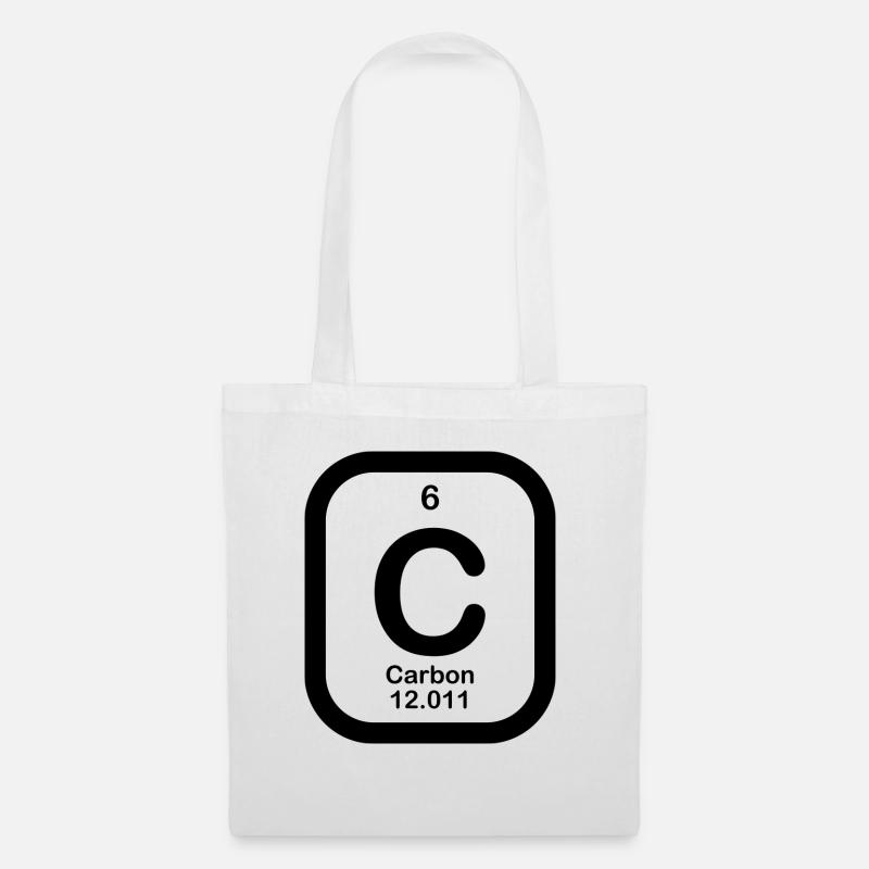 Carbon in Schwarz - Stoffbeutel - Weiß