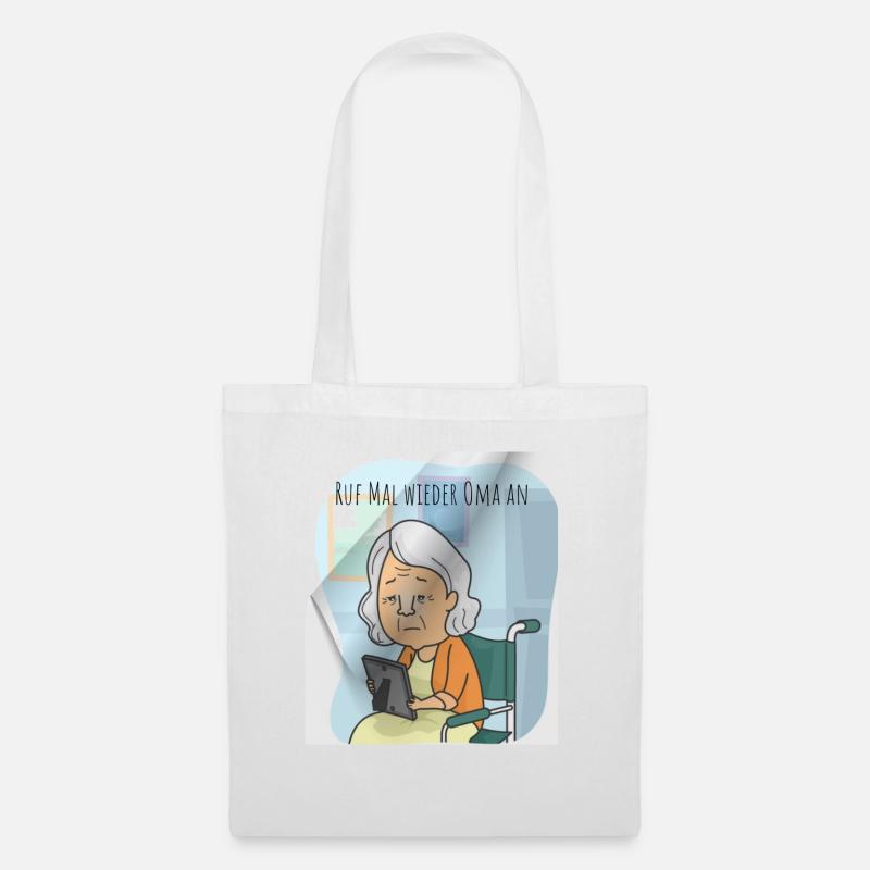 Oma Weihnachten - Stoffbeutel - Weiß