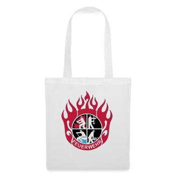 Flamme Feuerwehr Logo mod - Stoffbeutel - Weiß - Vorne