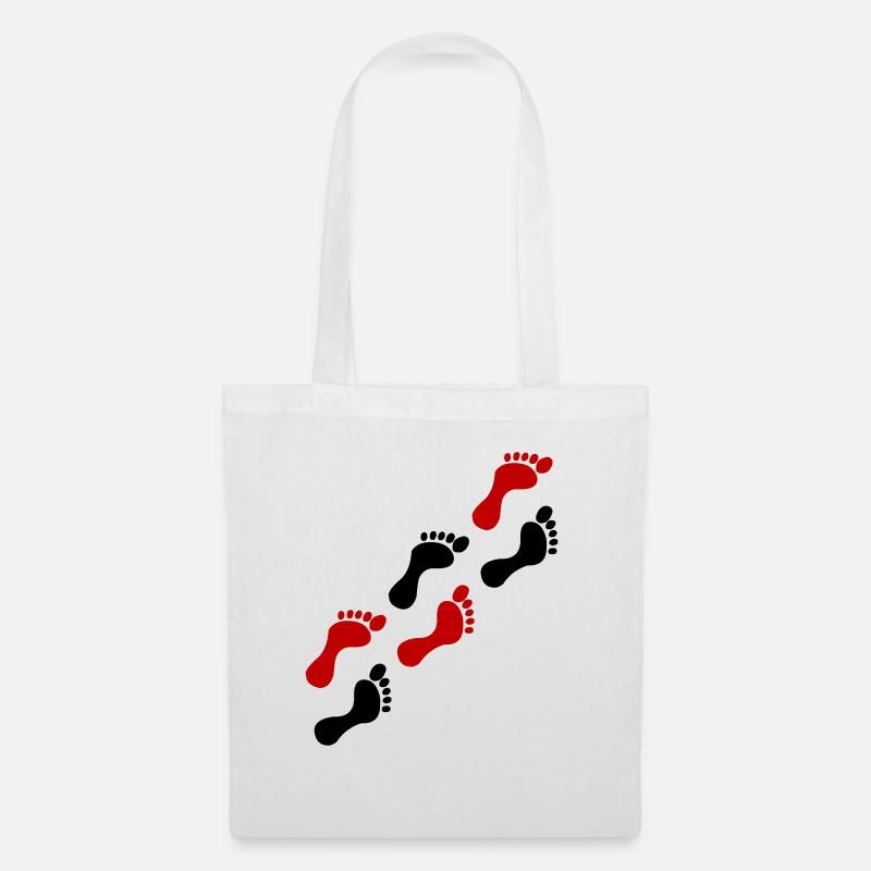 Footprints - Tote Bag - white