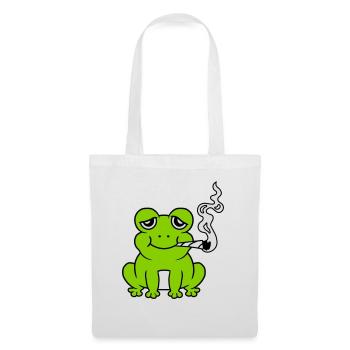 Stoned Weed Joint Frog - Tote Bag - white - Front