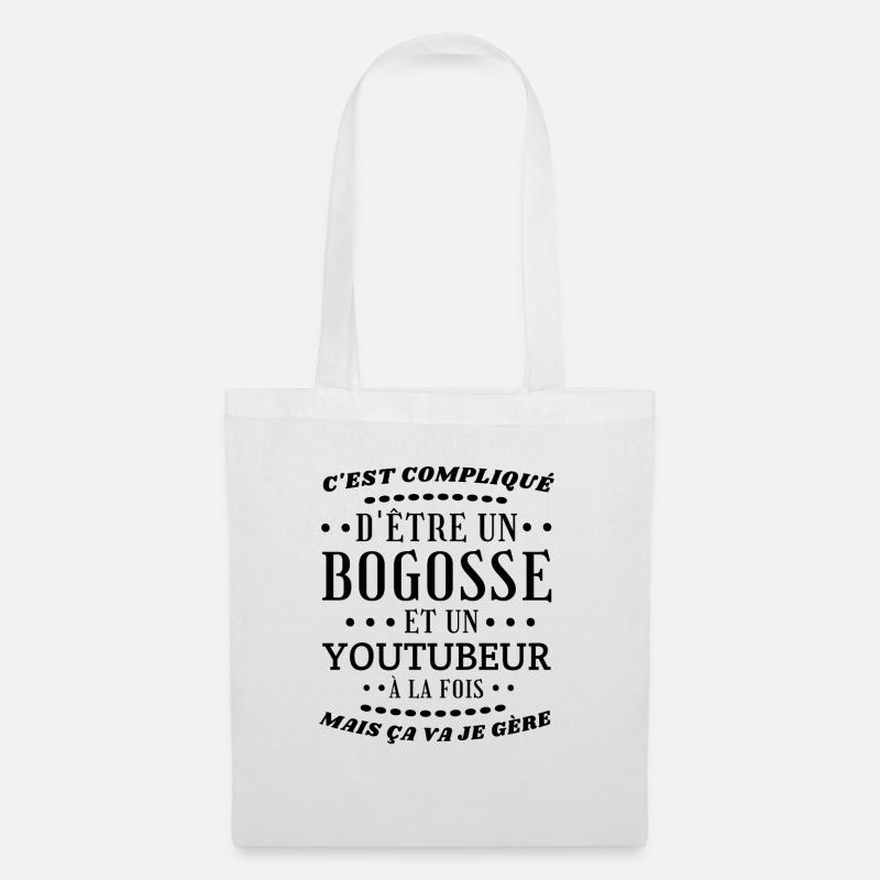 Bogosse Youtuber - Stoffbeutel - Weiß