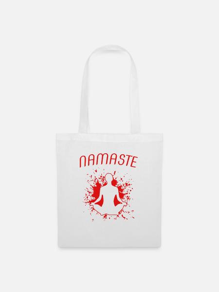 namaste - Stoffbeutel - Weiß