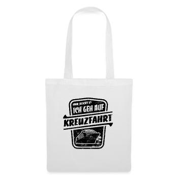 Mir reicht's ich geh auf Kreuzfahrt - retro - Stoffbeutel - Weiß - Vorne